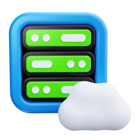 Cloud network  3D Icon