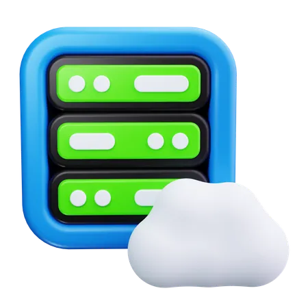 Cloud network  3D Icon