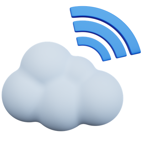 Cloud Network  3D Icon