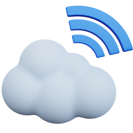 Cloud Network 3D Icon