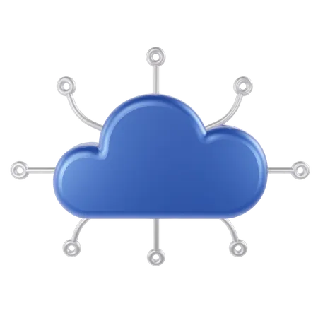 Cloud Network Technology 3 D Icon Set 3D Icon