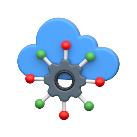 Cloud Networking  3D Icon