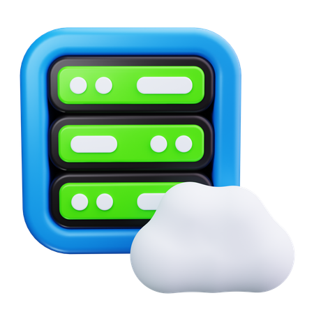 Cloud-Netzwerk  3D Icon