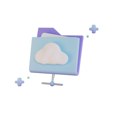Cloud-Netzwerk  3D Illustration