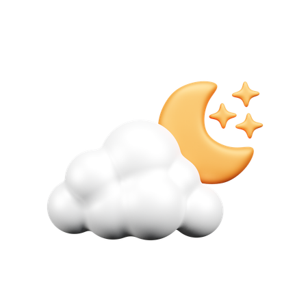 Cloud Night  3D Icon