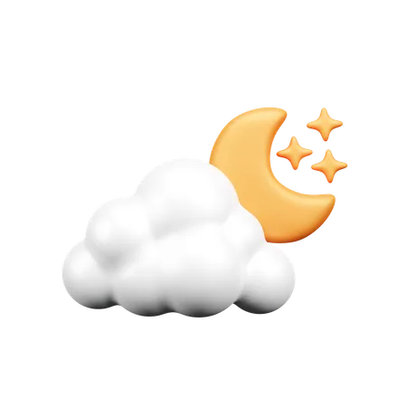 Cloud Night  3D Icon