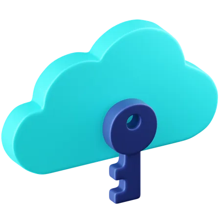 Nuage non sécurisé  3D Icon