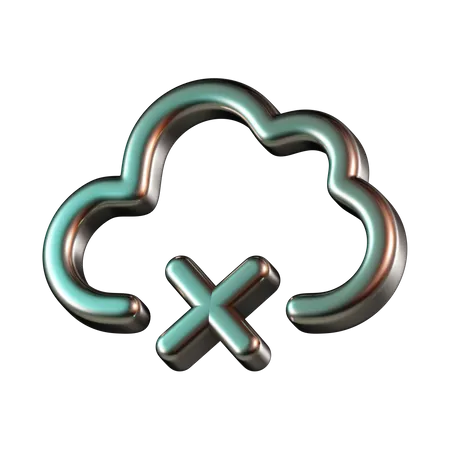 Cloud Offline  3D Icon