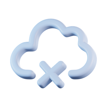 Cloud Offline  3D Icon