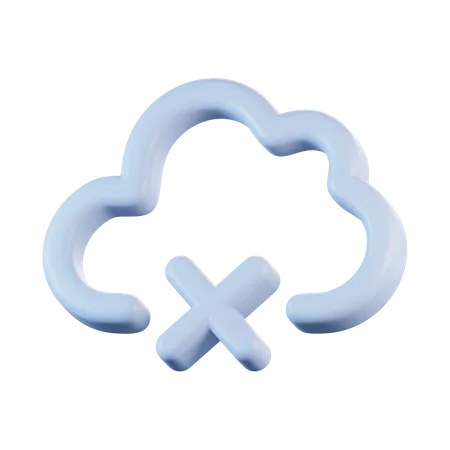 Cloud Offline  3D Icon
