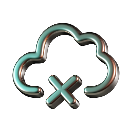 Cloud Offline  3D Icon