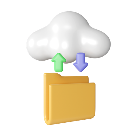 Cloud-Ordner  3D Icon