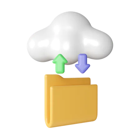 Cloud-Ordner  3D Icon