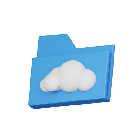 Cloud-Ordner  3D Icon