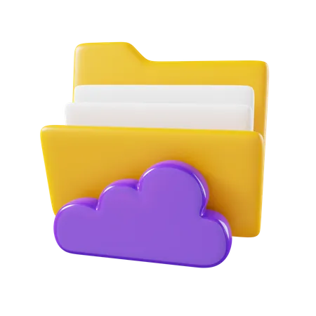 Cloud-Ordner  3D Icon
