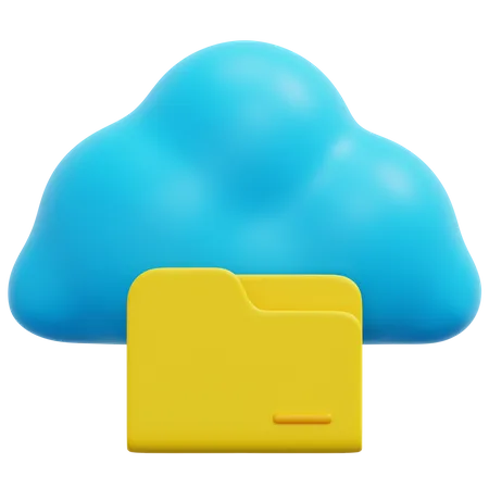 Cloud-Ordner  3D Icon