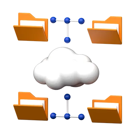 Cloud-Ordner  3D Icon