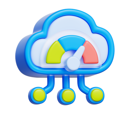 Performances du cloud  3D Icon