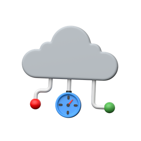 Cloud Performance  3D Icon