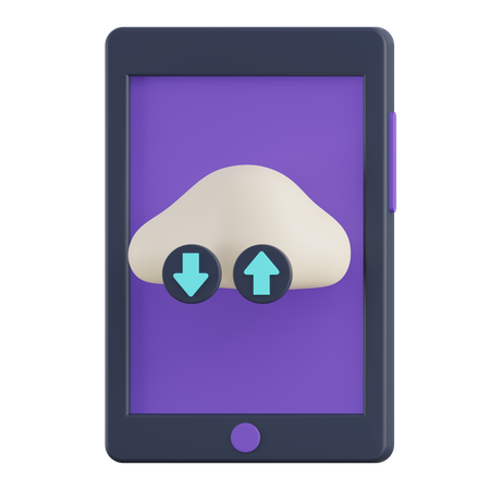 Cloud Phone  3D Icon