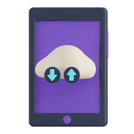 Cloud Phone  3D Icon