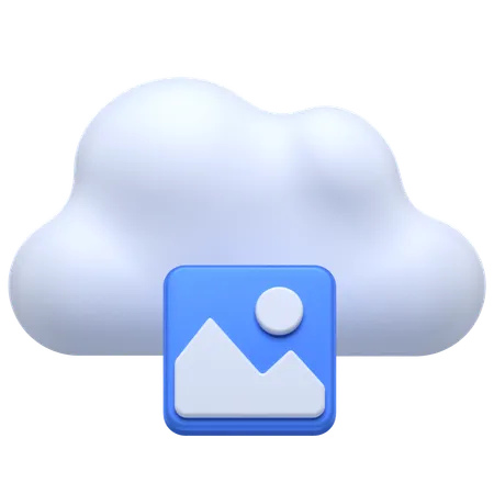 Cloud Picture  3D Icon