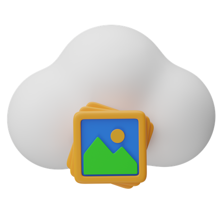 Cloud Picture  3D Icon