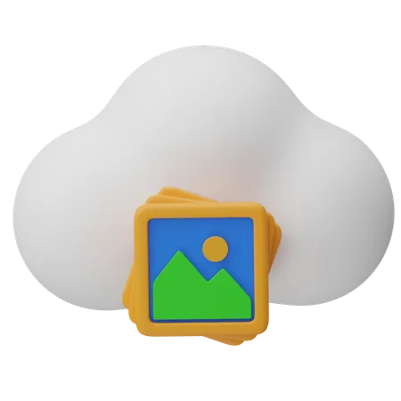 Cloud Picture  3D Icon