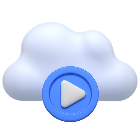 Cloud Play  3D Icon