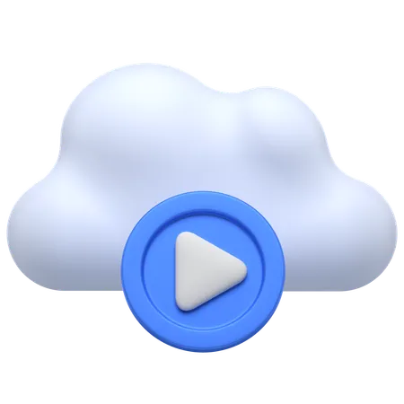 Cloud Play  3D Icon