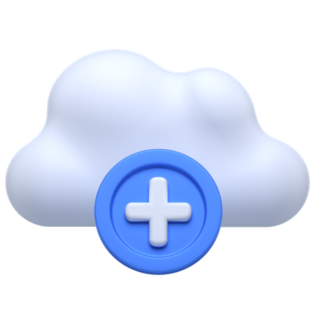 Cloud Plus  3D Icon