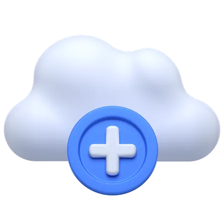 Cloud Plus  3D Icon
