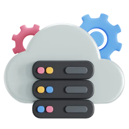 Cloud programming  3D Icon