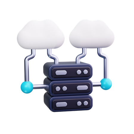 Cloud protection  3D Icon