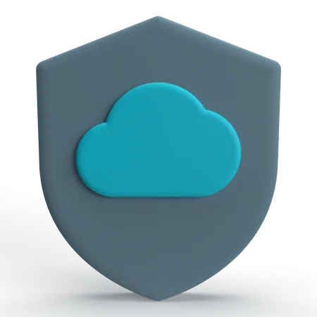 Cloud Protection  3D Icon