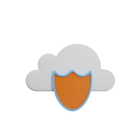 Cloud Protection  3D Illustration