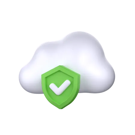 Cloud Protection 3 D Icon Perfect For Cyber Security Theme 3D Icon