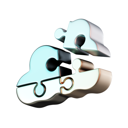 Cloud Puzzle  3D Icon