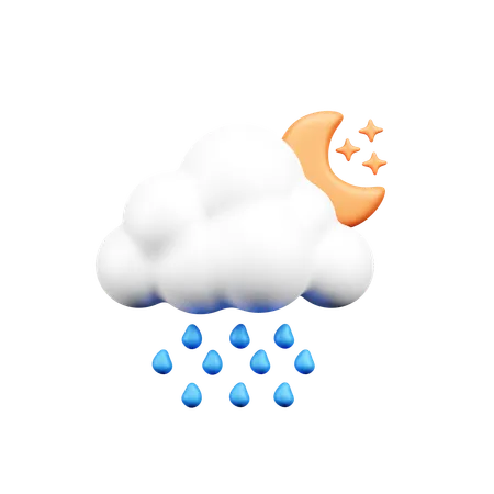 Cloud Rain  3D Icon