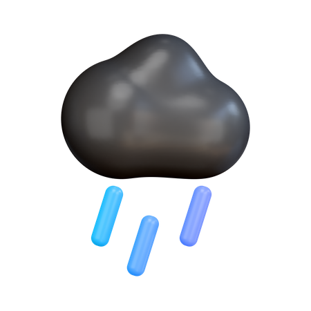 Cloud Rain 3D Illustration