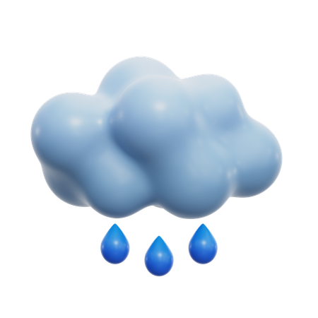 Cloud Rain  3D Icon
