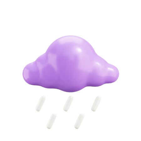 Cloud Rain  3D Illustration