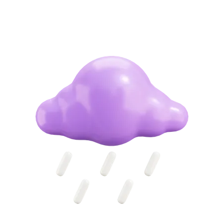 Cloud Rain  3D Illustration