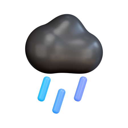 Cloud Rain  3D Illustration