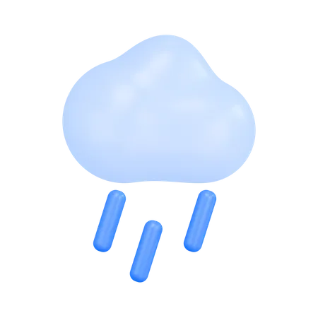 Cloud Rain  3D Illustration