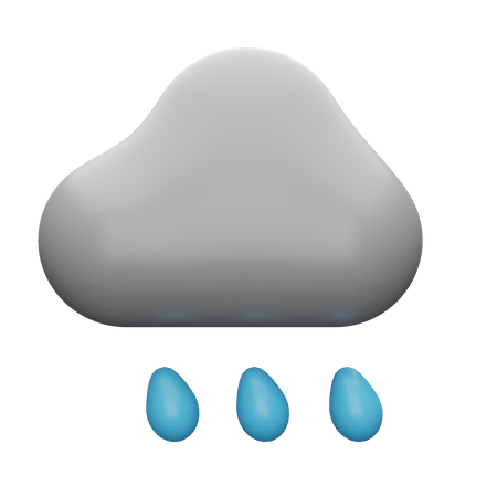 Cloud Rain  3D Illustration