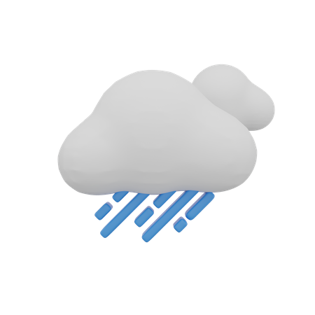 Cloud Rain Storm Weather  3D Icon