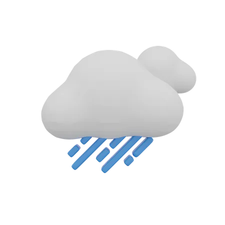 Cloud Rain Storm Weather  3D Icon