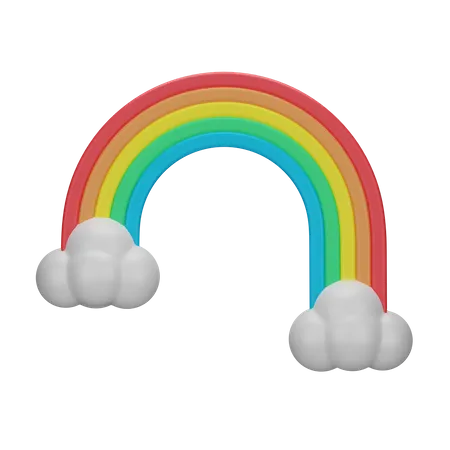 Rainbow 3 D Spring 3D Icon