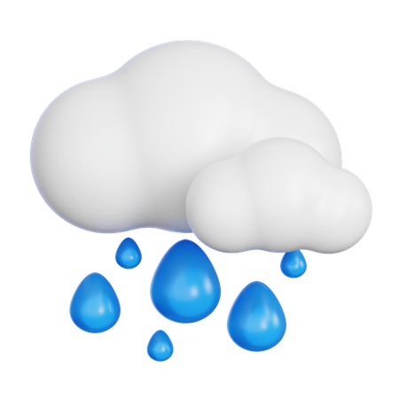 Cloud Raining  3D Icon